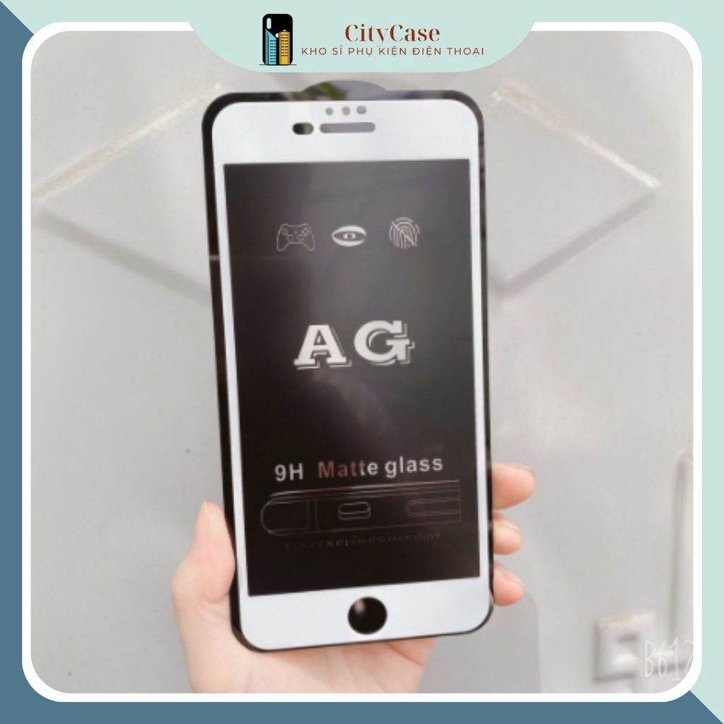 Cường lực chống vân tay AG iPhone Iphone 6/ 6s/ 6plus/7/8/plus/x/xs/Xr/max/11/Pro/max/12/13