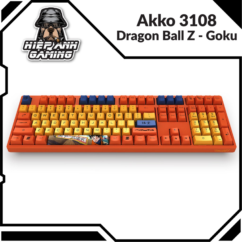 Bàn phím cơ Akko 3108 Dragon Ball Z - Goku | Hàng chính hãng bảo hành 12 tháng