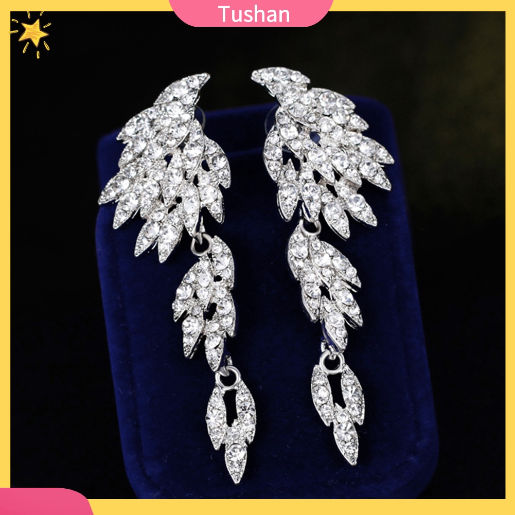 Khuyên Tai Dáng Dài Đính Đá Toàn Diện Thanh Lịch Cho Nữ