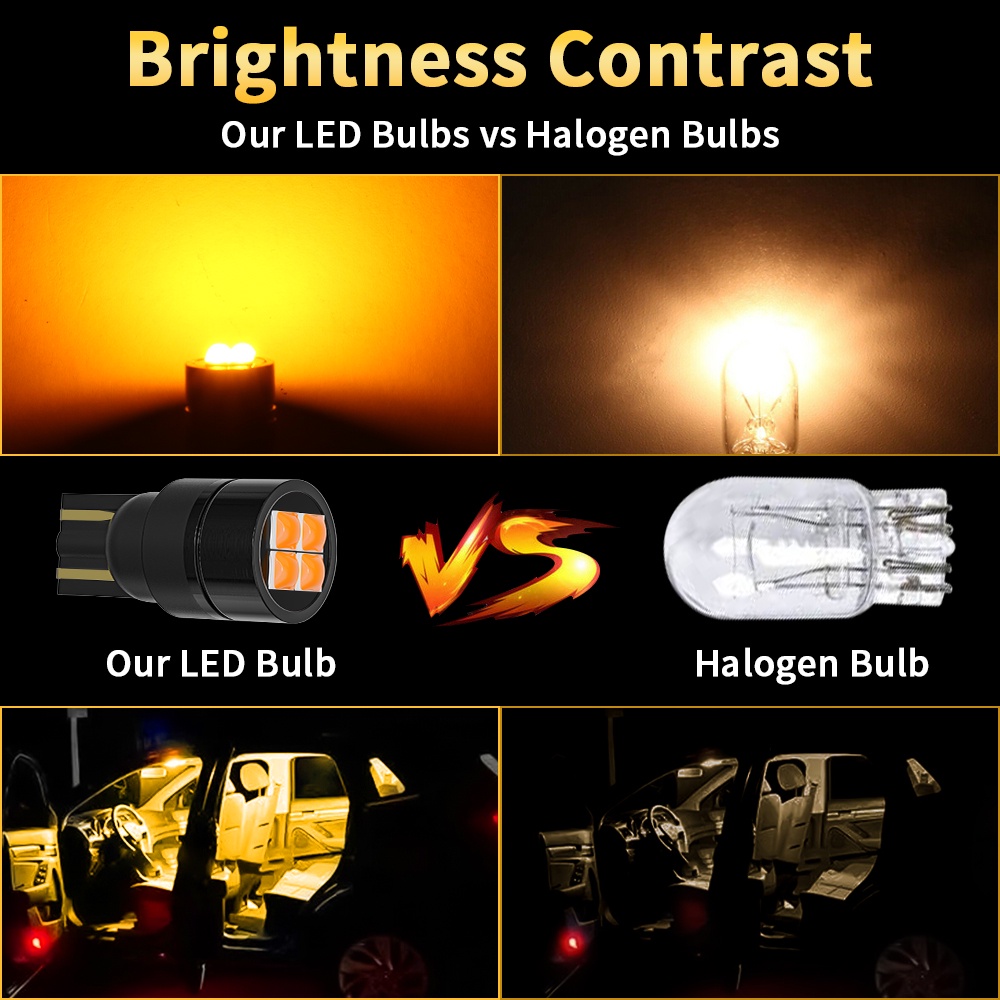 1 Đèn LED T10 3030 4SMD 12V-30V Chiếu Biển Số Xe Hơi