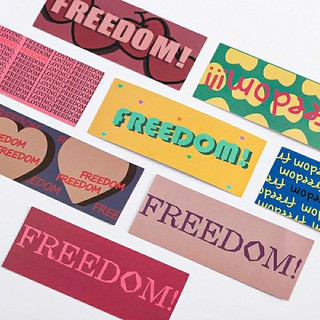 Sticker Freedom/ Stickers Dán Trang Trí Ốp Lưng, Sổ Tay,...