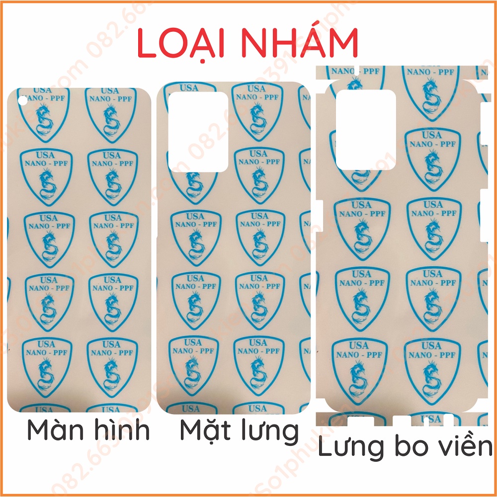 (Tặng full đồ)Dán PPF  Realme 9 4G, Realme 9 5G, Realme 9 pro, Realme 9 pro plus loại trong, nhám cho màn hình, mặt lưng