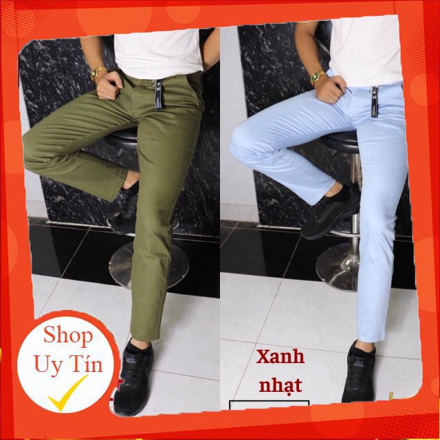 Quần Kaki Nam Cao Cấp H&H-K01 Chất Vải Co Dãn Nhẹ Kiểu Dáng Tây Âu Cực Đẹp - Nhiều Màu Liên hệ mua hàng 084.209.1989