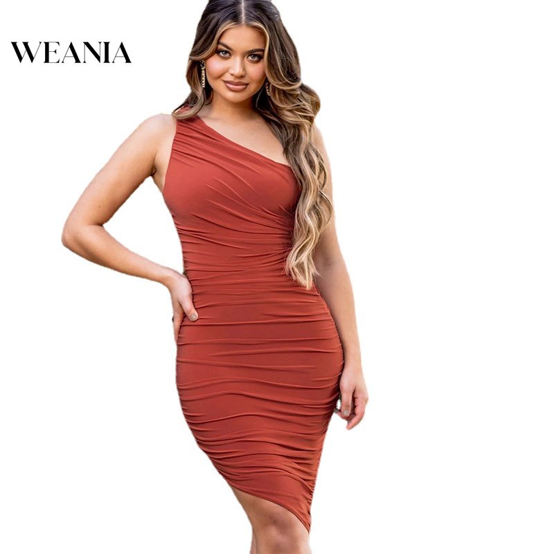 Đầm Body Lệch Vai Thiết Kế Ôm Sát Quyến Rũ