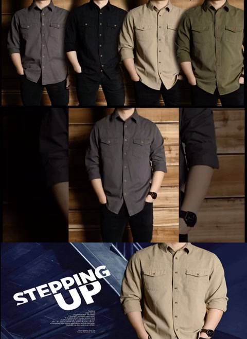 Áo sơ mi KAKI nam, áo Kaki nam trẻ trung phong độ thời thượng [ẢNH THẬT] | BigBuy360 - bigbuy360.vn