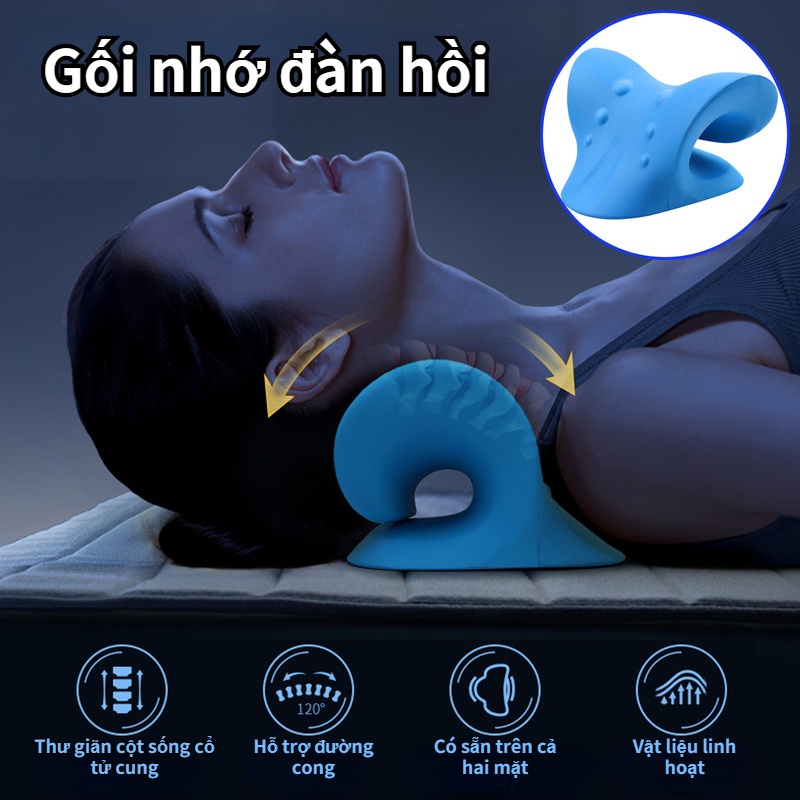 gối kê cổ,dụng Cụ Kéo Giãn Vai Cổ,Mát Xa Điều Chỉnh Cột Sống Cổ,mát xa giảm đau hiệu quả-GM-TXZT-1/2