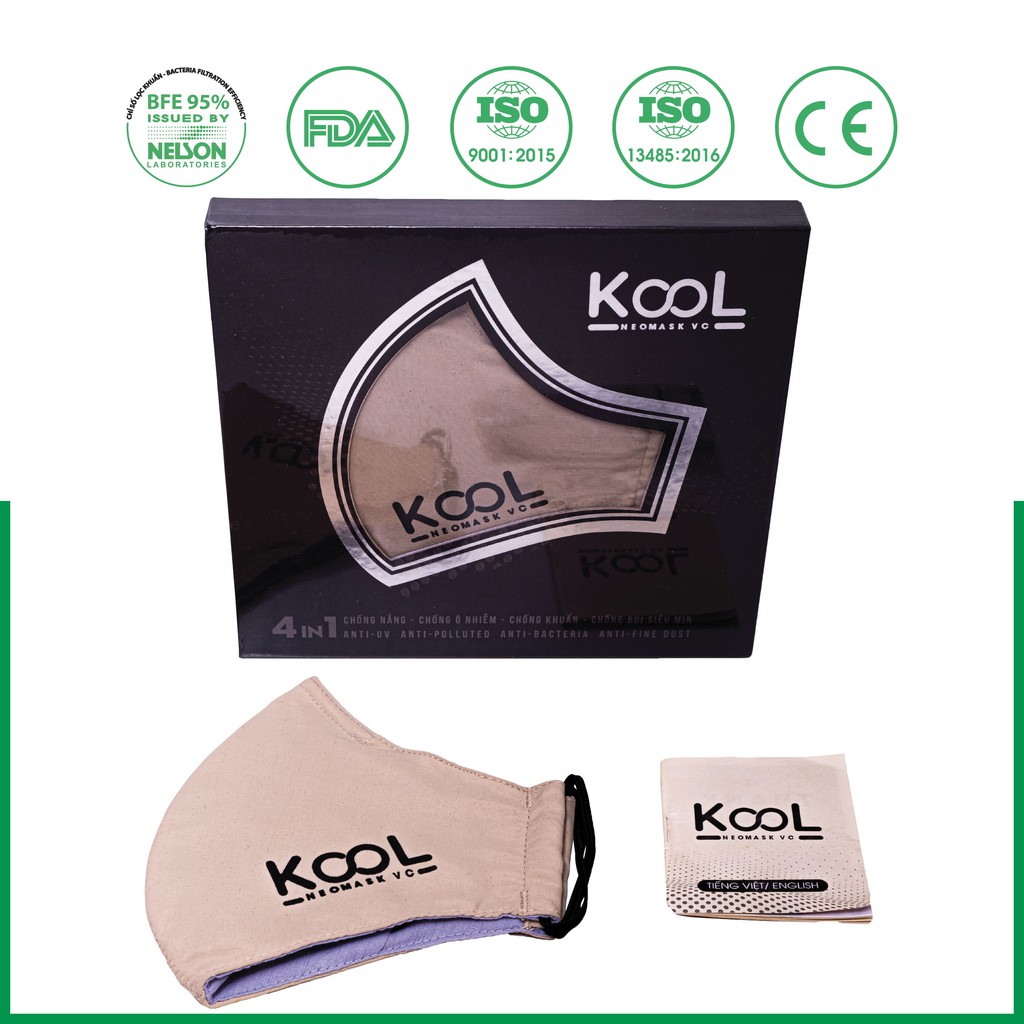 [CHÍNH HÃNG] Khẩu Trang Chống Nắng 4 In 1 KOOL NeoMask VC | BigBuy360 - bigbuy360.vn