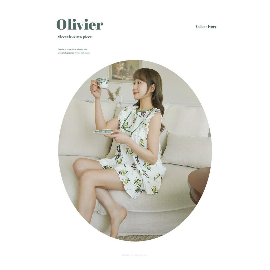 (WTNS 23142v) Bộ Đồ Ngủ Olivier Hai Mảnh Màu Ngà (40 'S) Free Size
