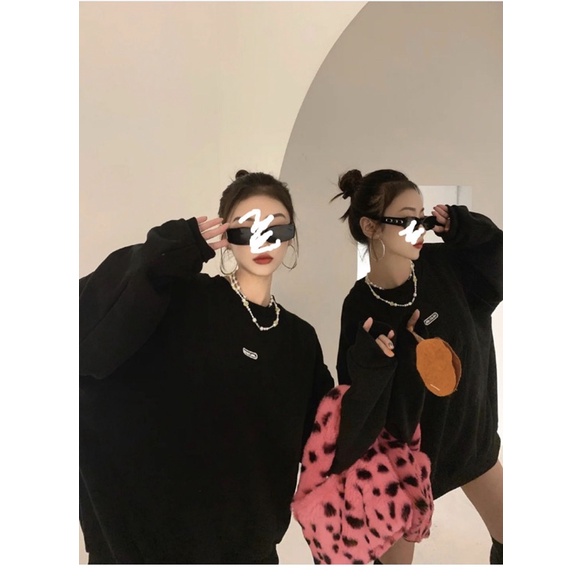 [Có sẵn]💥Áo nỉ dài tay đen cá tính💥Hàng giống hình 100% | BigBuy360 - bigbuy360.vn