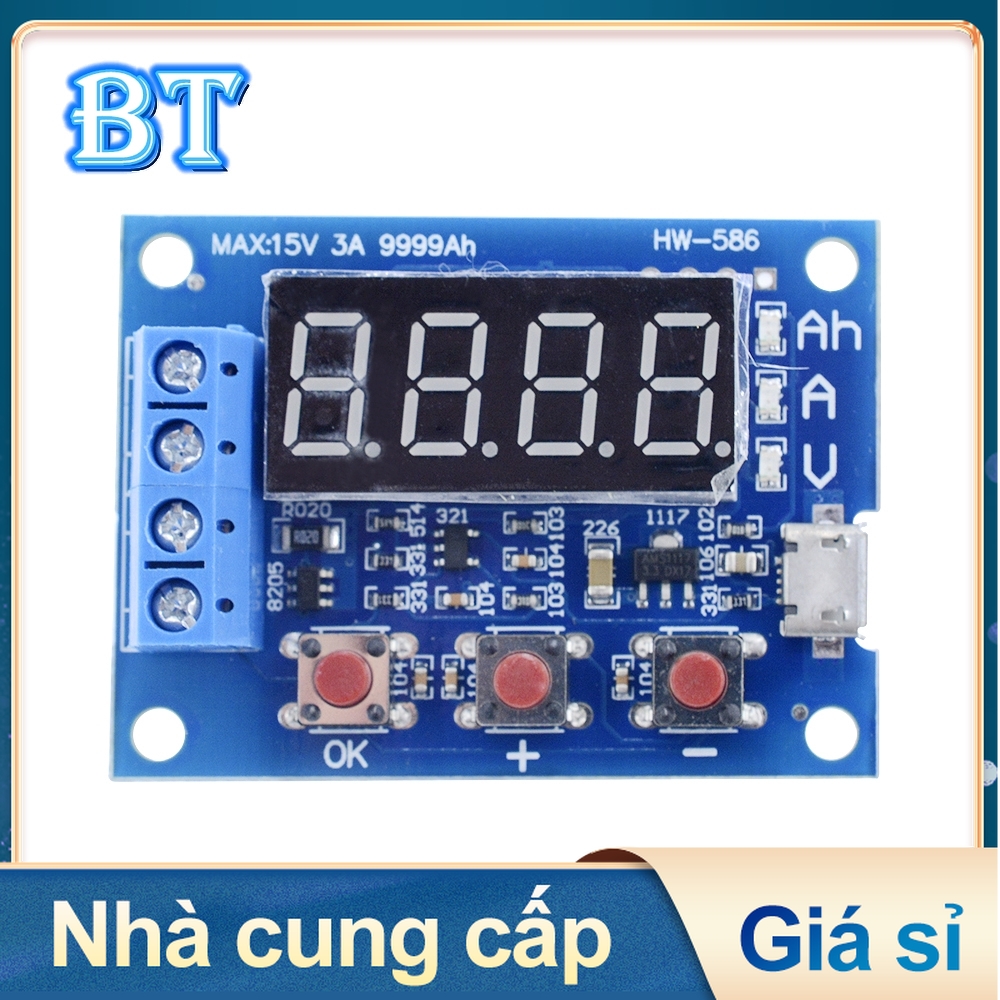 Thiết Bị Kiểm Tra Pin Sạc Điện Thoại Zb2L3 ver.2.3 Led Li-Ion Lithium Socket 18650 Máy kiểm tra pin Máy kiểm tra pin ZB2L3 LED màn hình kỹ thuật số 18650 kiểm tra dung lượng chì