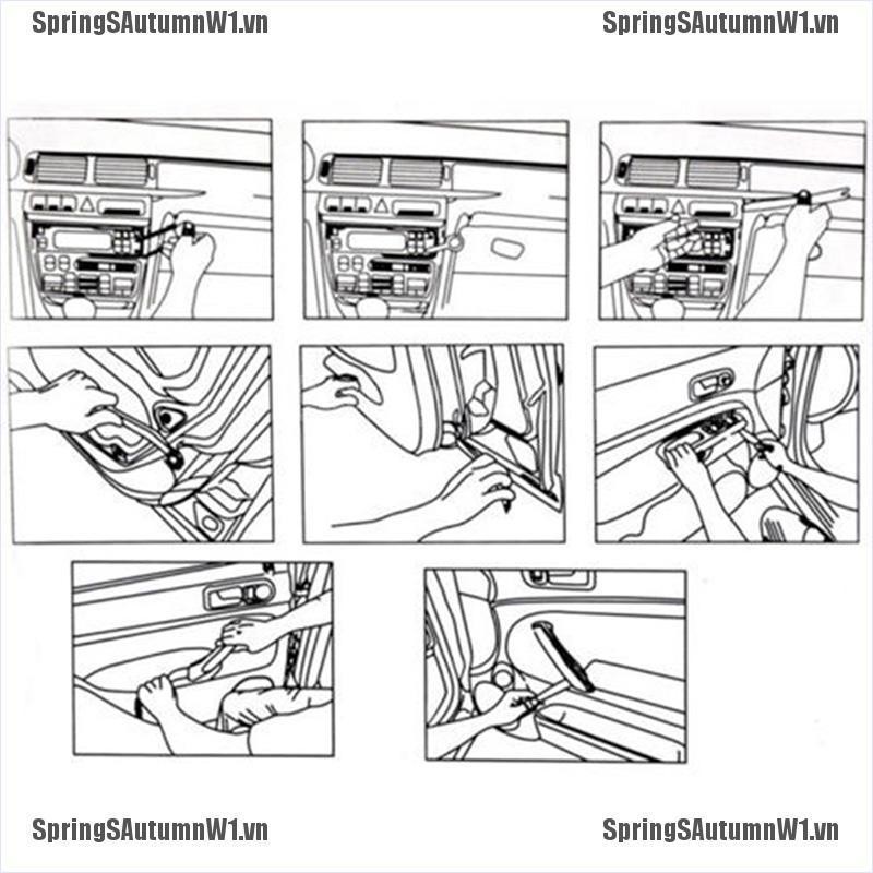 Bộ 4 dụng cụ chuyên dụng tháo phụ kiện trong xe hơi tiện lợi