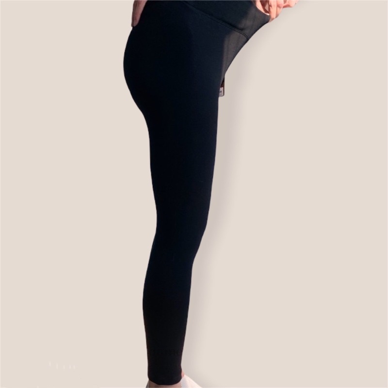 Quần legging bầu cạp chéo chất zip tăm