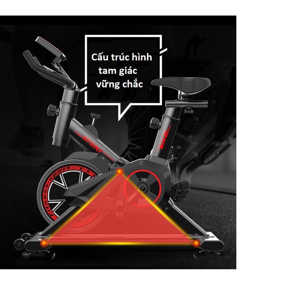 Xe đạp thể thao GYM Bike Sport Q7,Senmax  Xe đạp thể dục tại nhà nhập khẩu,tập GYM toàn thân tăng cường sức khỏe.