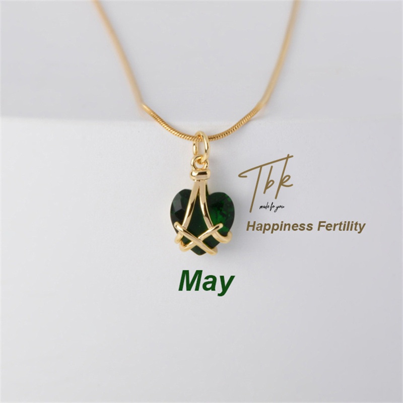 Vòng cổ Mặt Hình Lâu Đài Trái Tim Đính Đá Dễ Thương