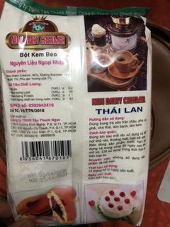 Bột kem béo hiệu Thái Lan 1kg( bột sữa béo thực vật) pha chế trà sữa