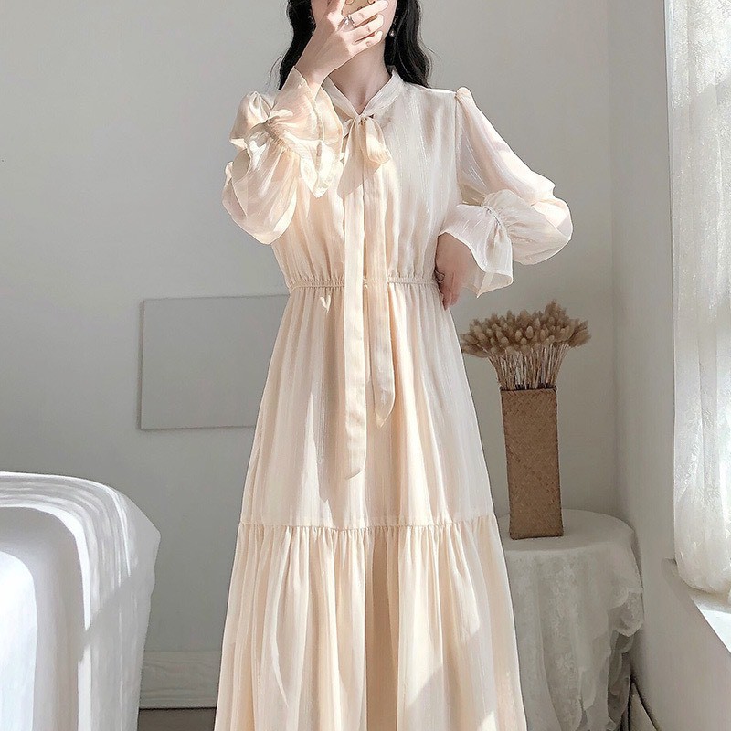 [Mã FAMARAL1 giảm 10K đơn 50K] [CÓ FEEDBACK] - Váy ulzzang tiểu thư công chúa phối nơ - V16 - jannahouse | BigBuy360 - bigbuy360.vn
