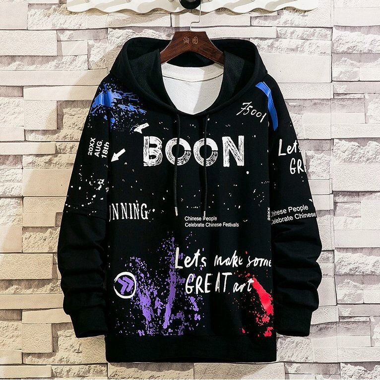 Áo Khoác Hoodie BOOM Phối Màu Cực Chất Sweater Cao Cấp Bền Màu 1Kenz