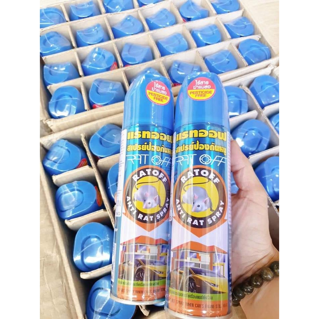 HOTTTT Bình Xịt Đuổi Chuột RAT OFF  Thái Lan Dung Tích 200ml siêu tiện lợi, đuổi sạch chuột bọ trong nhà
