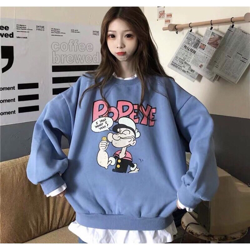 Áo Sweater Nỉ POPEYE Unisex Siêu Hot