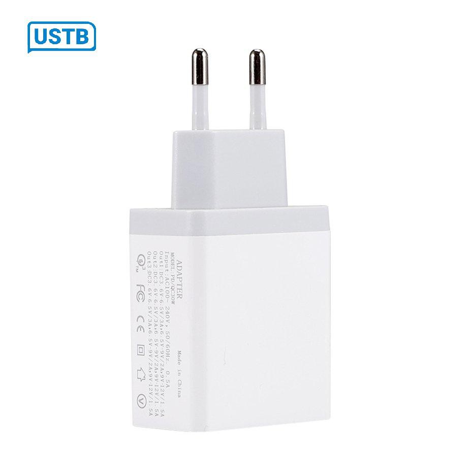 Bộ sạc nhanh QC3.0 PD Bộ sạc loại-c USB ,Củ sạc  chuẩn PD 3 cổng