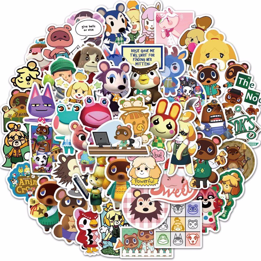 Nhãn Dán Trang Trí Hình Chữ Thập Động Vật Hoạt Hình