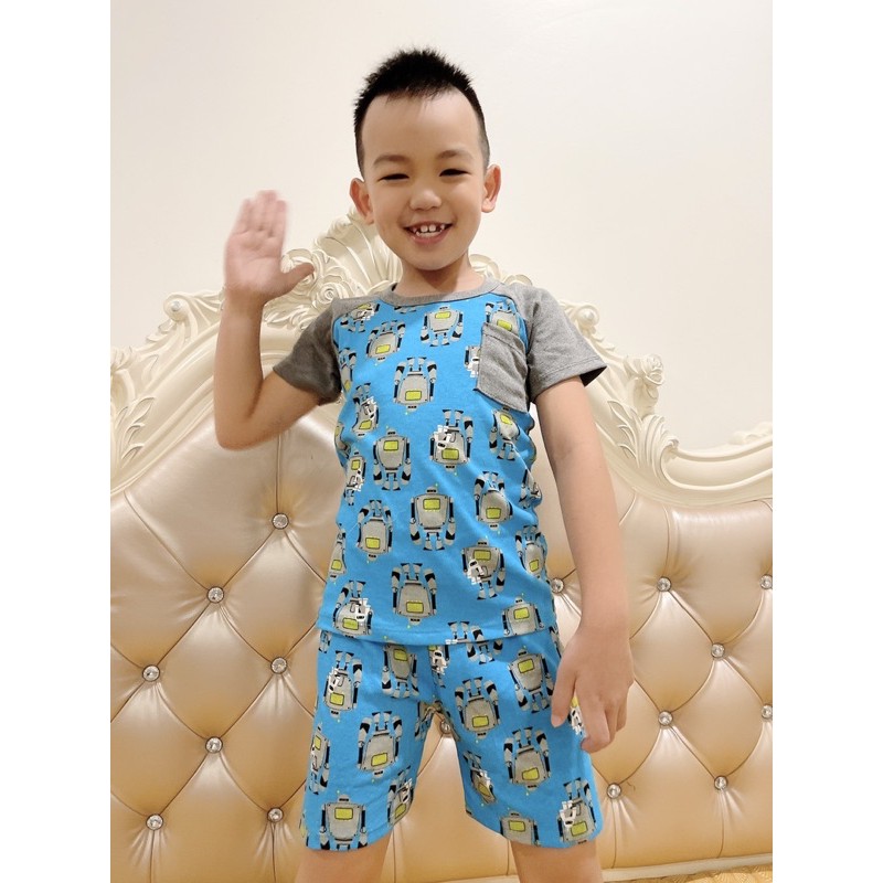 [8kg-26kg] Bộ cotton cho bé vải xuất dư [L5]