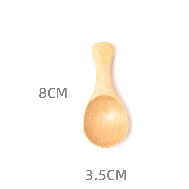 Set 10 muỗng gỗ ngắn dùng để múc gia vị tiện dụng