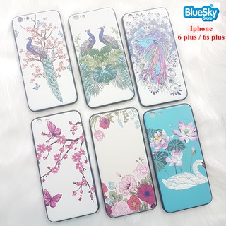Ốp lưng Iphone 6 Plus / 6s Plus hình chim công viền dẻo cao cấp