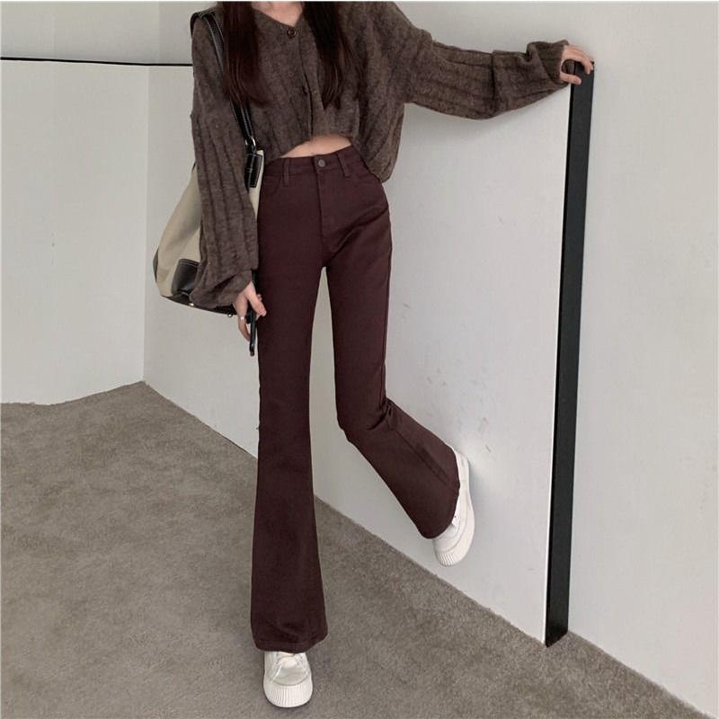 Quần Jean Dài Dáng Ôm Phong Cách retro Thời Trang Xuân Hè Dành Cho Nữ