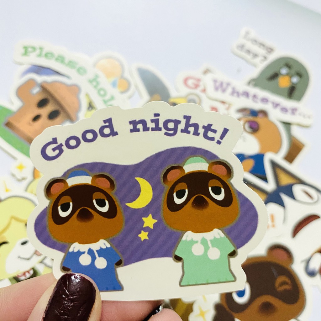 Sticker Animal Crossing dán trang trí laptop, máy tính bỏ túi, vali, điện thoại, đàn ghita,...