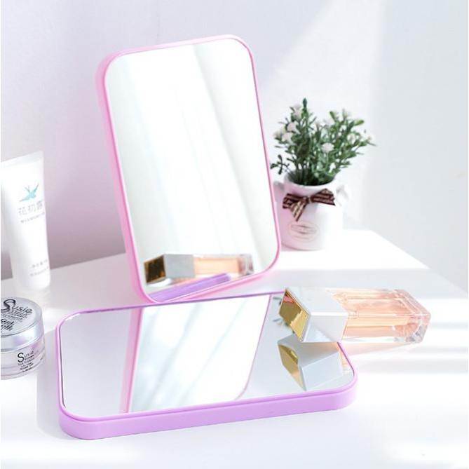 GƯƠNG SOI ĐỂ BÀN HÌNH CHỮ NHẬT XẾP GỌN TIỆN LỢI - GƯƠNG TRANG ĐIỂM NHỎ GỌN THIẾT KẾ SANG TRỌNG