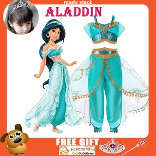 Bộ đồ hóa trang công chúa Aladdin Jasmine trong Disney dành cho bé gái