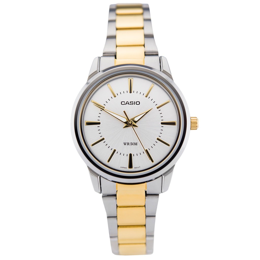 Đồng hồ nữ dây kim loại Casio chính hãng Anh Khuê LTP-1303SG-7AVDF (30mm)