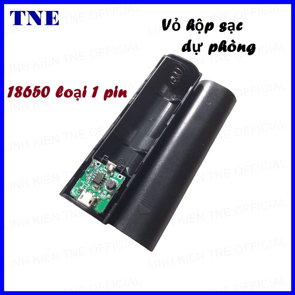 Vỏ hộp sạc dự phòng pin 18650 loại 1pin