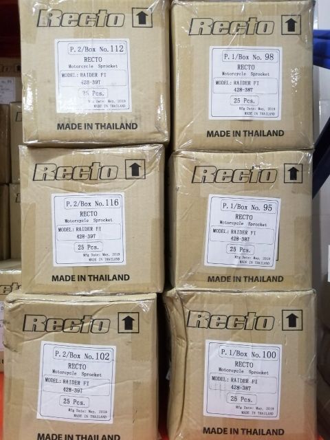 Nhông exciter 135/150 Recto, size zin 14, thái lan