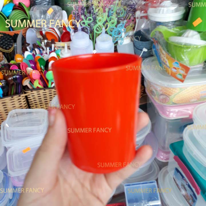 10 Ly nhựa 6.2 x 7.6 cm ~ 160ml uống nước ca melamine cốc uống trà đen xang vàng - cup mug SF-LY05