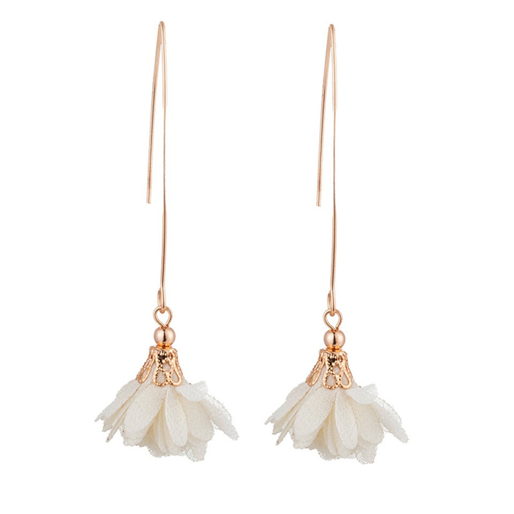 Đôi Khuyên Tai HìNh Hoa ĐíNh Kim Cương Giả ThờI Trang Cho Nữ