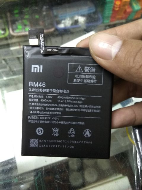 Pin xịn xiaomi redmi note 3 bm46 / BM46 note 3 pro bảo hành 2 tháng đổi mới