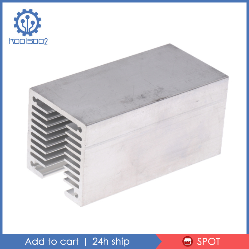 [KOOLSOO2]U Slotted Heatsink Kit Aluminum 40x40x80mm Cooling Cooler for Transistor