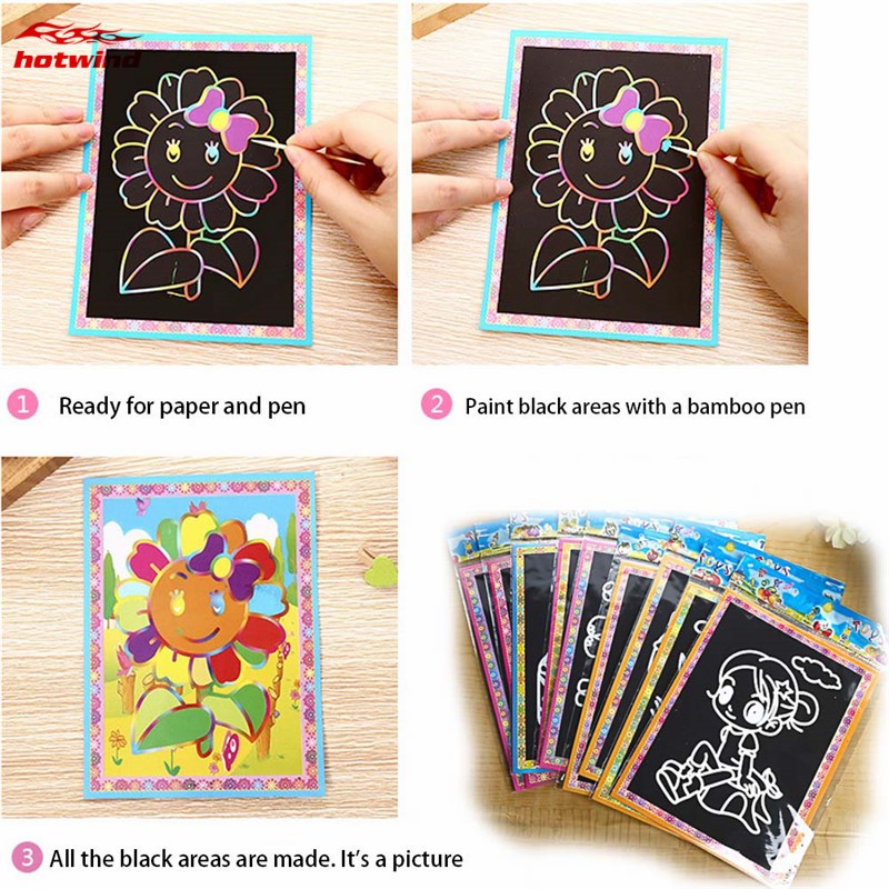 Set 10 Giấy Vẽ Tranh Sáng Tạo Cho Bé