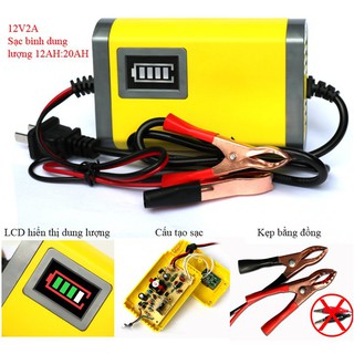 Máy Sạc Bình Ắc Quy Tự Động 12V - 2V