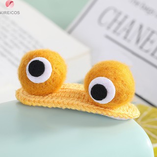 Kẹp Tóc Mái Đan Len Hình 2 Mắt 3D Cute