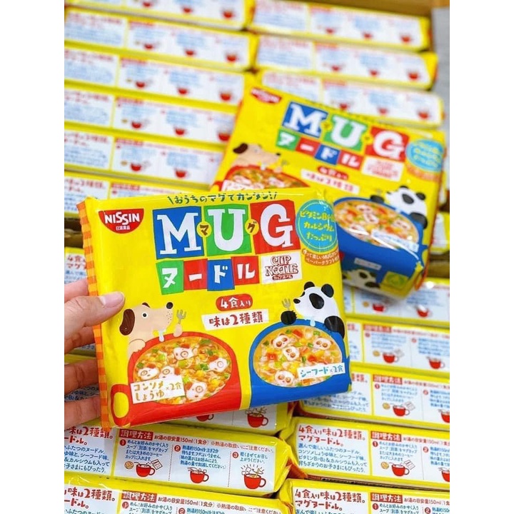 Mỳ Mug Nissin Nhật Bản cho bé gói 92g. Hạn sử dụng T6/2023