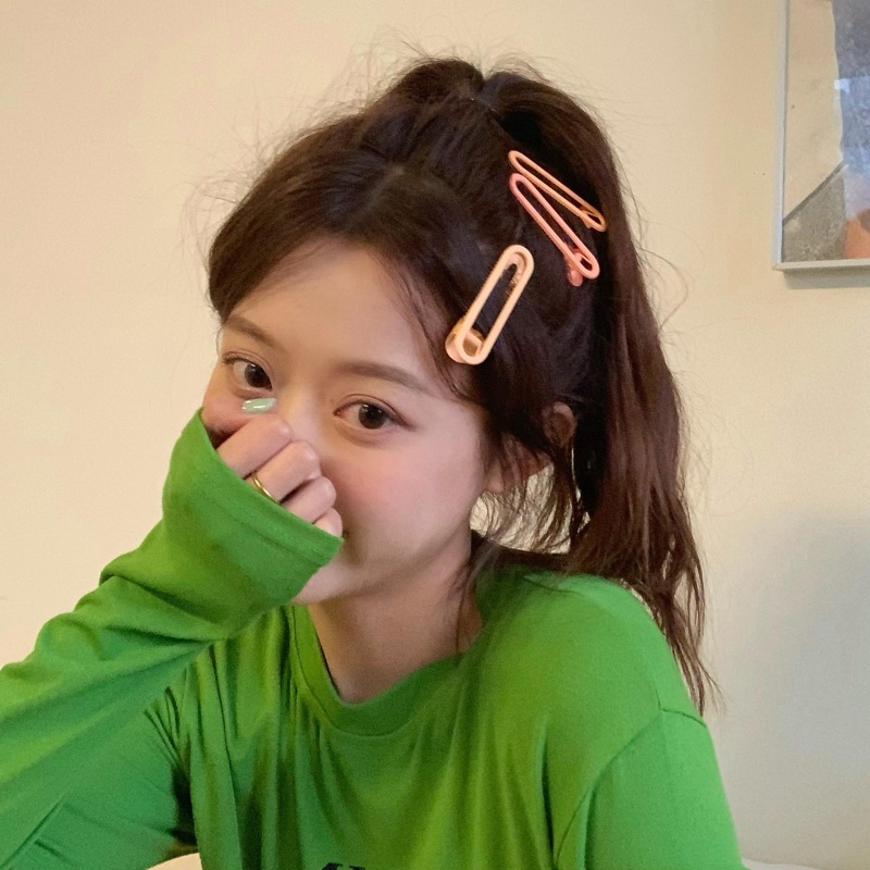 Set 3 Kẹp Tóc Màu Kẹo Gradient Dễ Thương Dành Cho Nữ