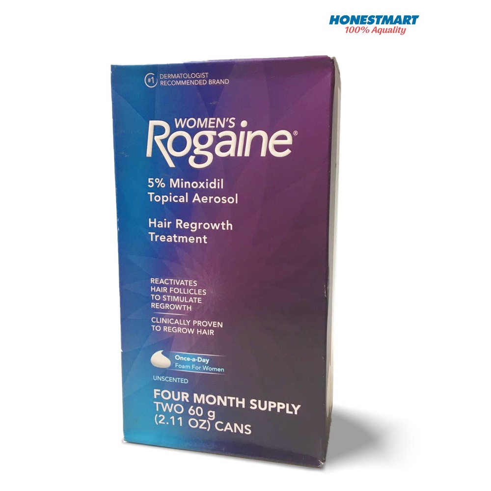 Bọt mọc tóc dành cho nữ Women s Rogaine 5% Minoxidil Set Foam 60g x2 thumbnail
