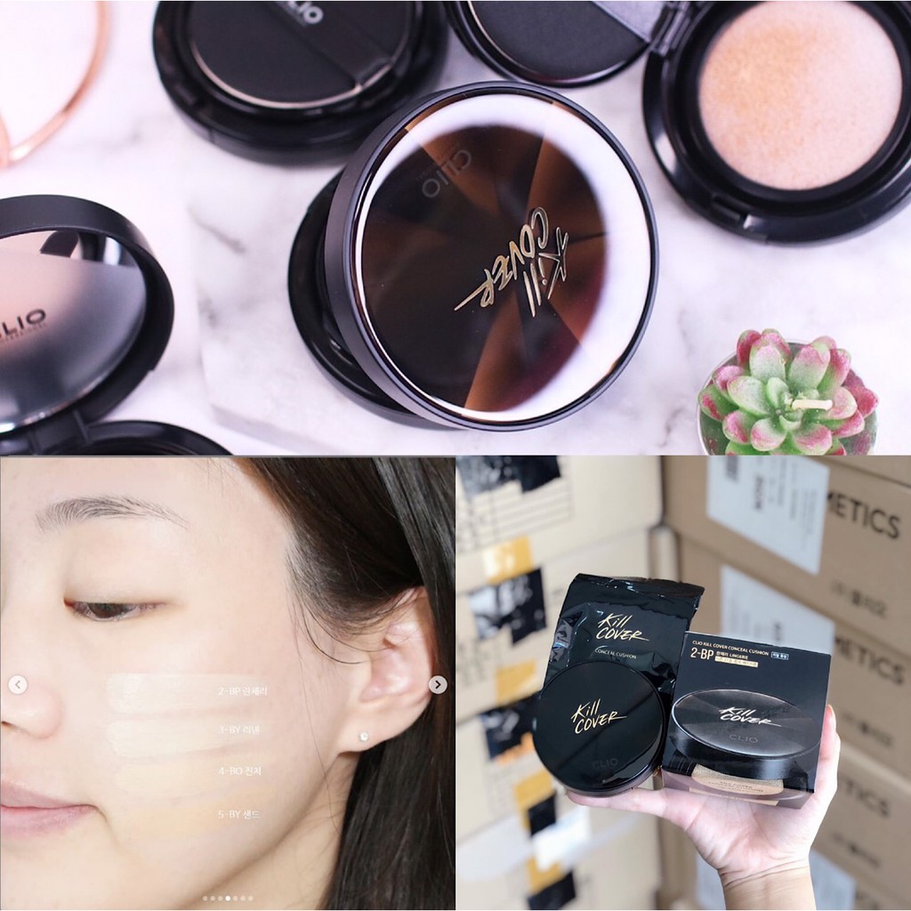 Set Phấn Nước Trang Điểm CLIO Kill Cover Conceal Cushion Spf45/Pa+ +