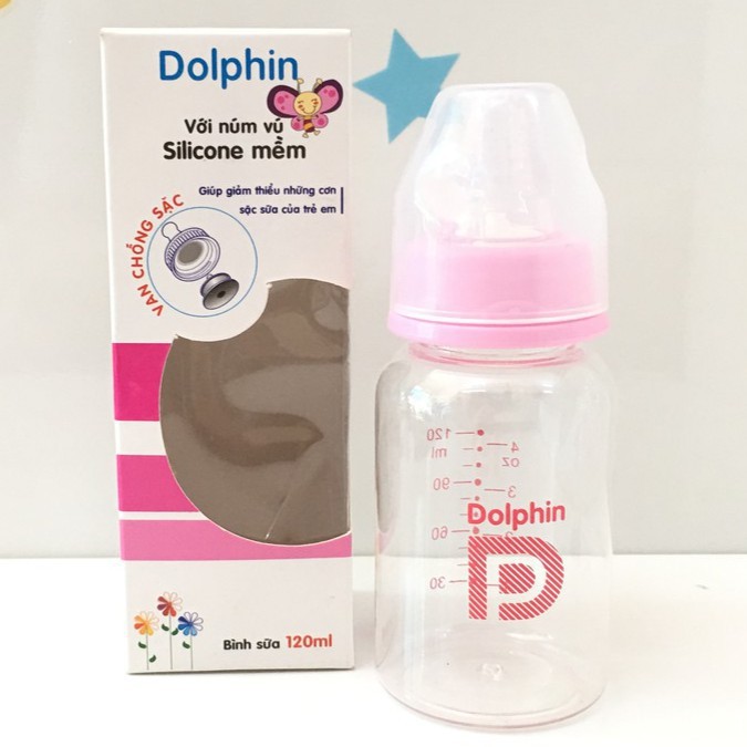 Bình Sữa Nhựa PC - Dolphin 120ml/250ml (Thái Lan)