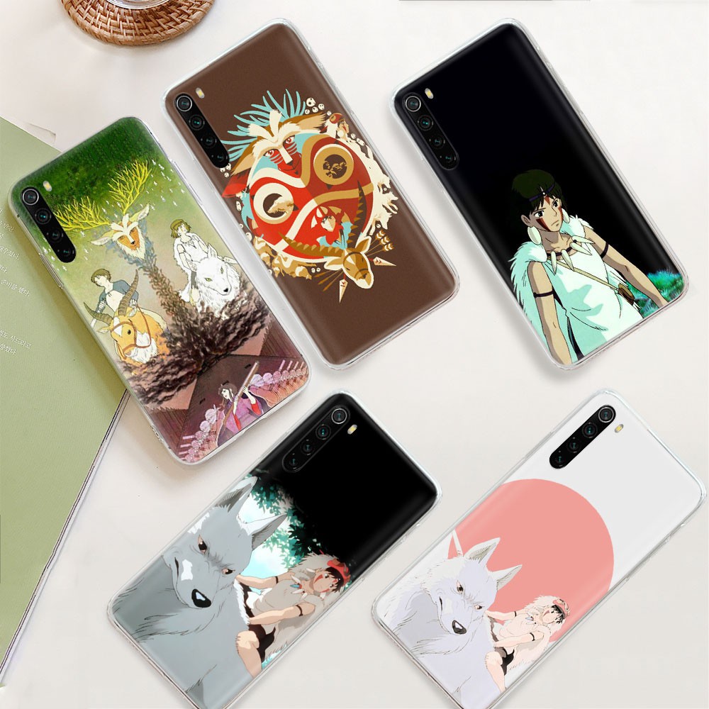 Ốp Điện Thoại Trong Suốt Họa Tiết Công Chúa Mononoke Ty120 Cho Xiaomi Mi 8 Pro Redmi Note 8a 8t A2 Lite