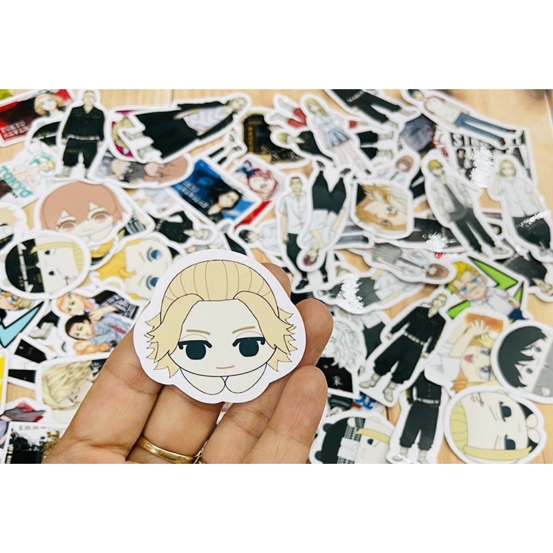 Sticker tokyo revengers 30-60 cái ép lụa chống xước chống nước/ hình dán tokyo revengers /phim trường của takemichi