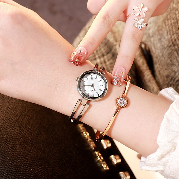 Đồng hồ nữ lắc Dzg DL02 mẫu mới cực đẹp, mặt tròn nhỏ xinh xắn | BigBuy360 - bigbuy360.vn